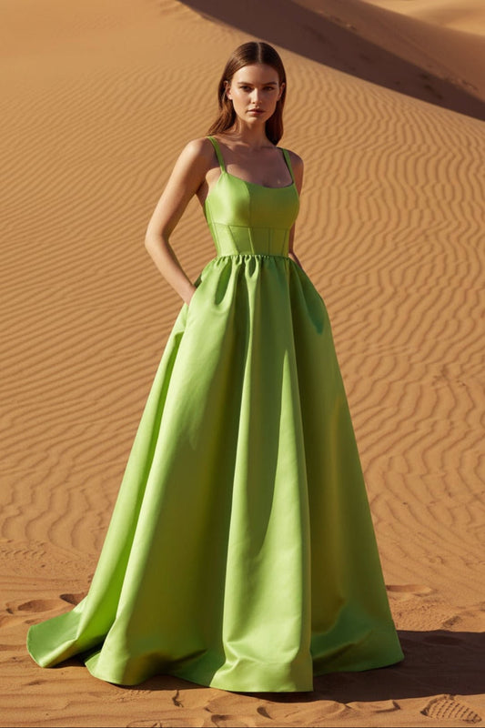 GREEN PROM DRESSES