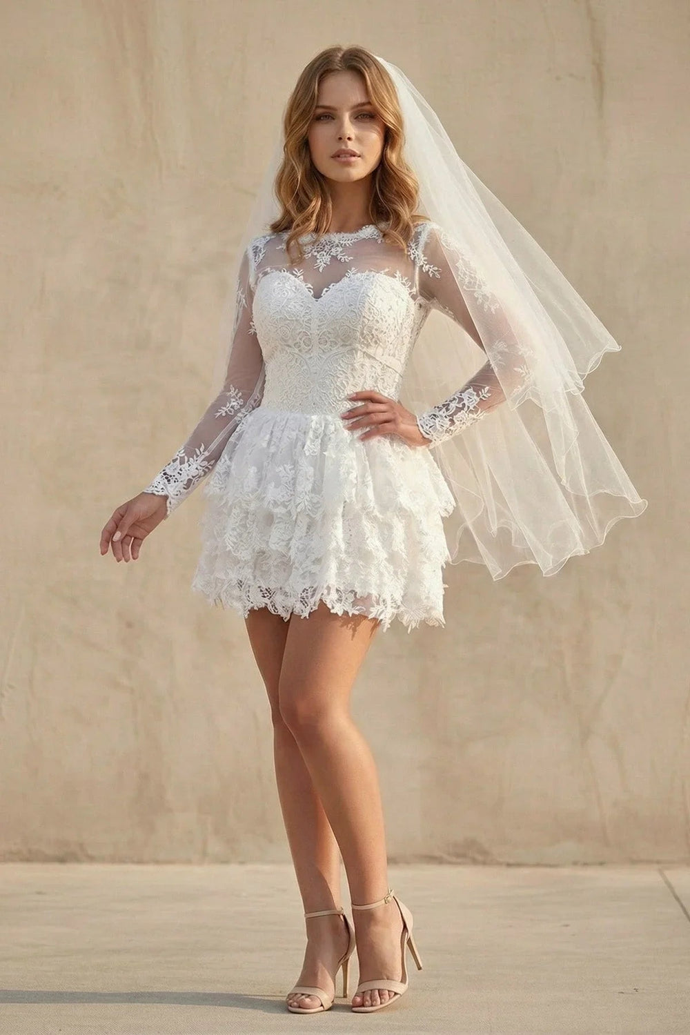 Lace Short Wedding Dresses - SHE IS ME