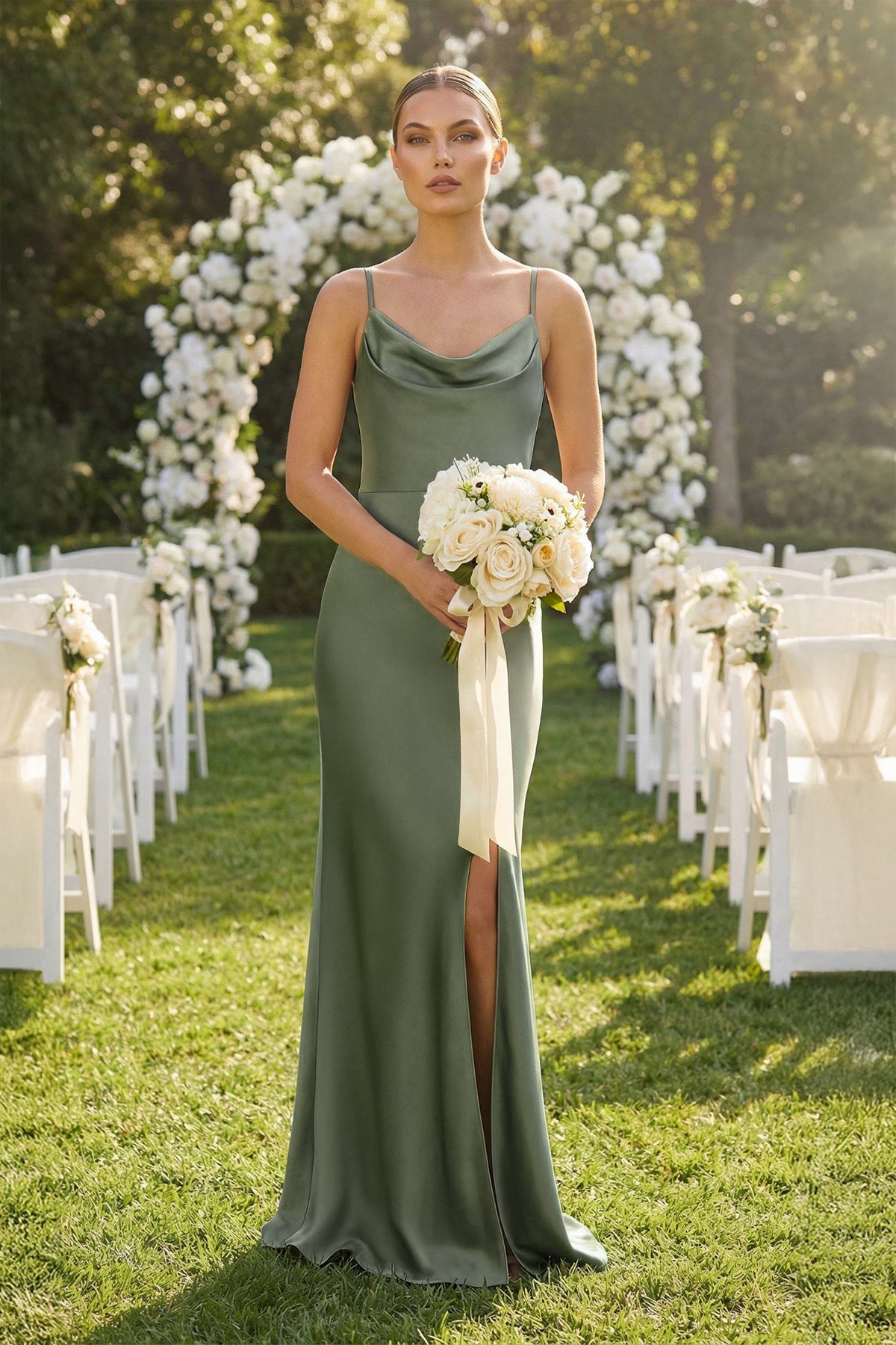 Luxe Satin Bridesmaid Dresses - SHE IS ME