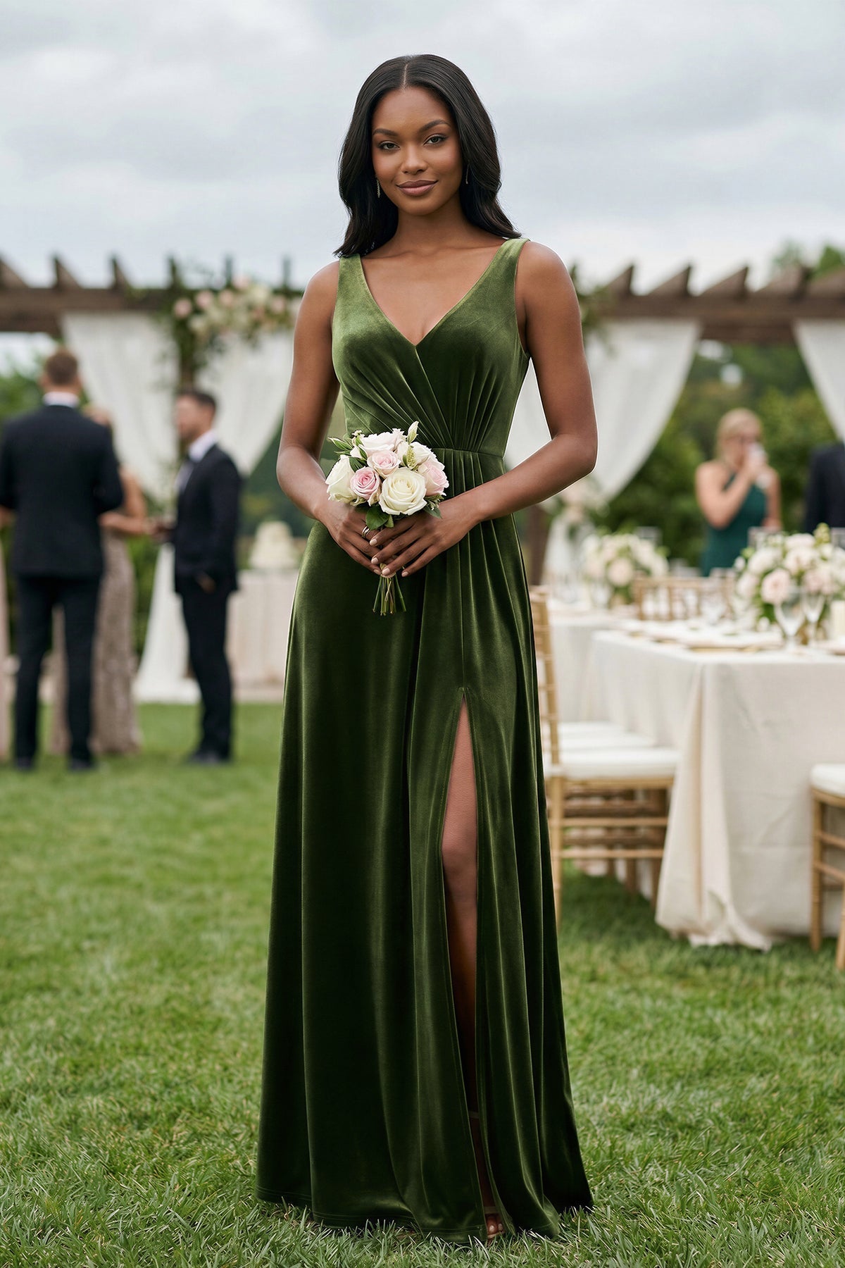 Velvet Bridesmaid Dresses - SHE IS ME