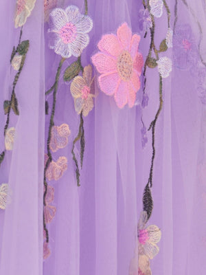 Lavender A-Line Bloom Mini Homecoming Dress - SHEISME