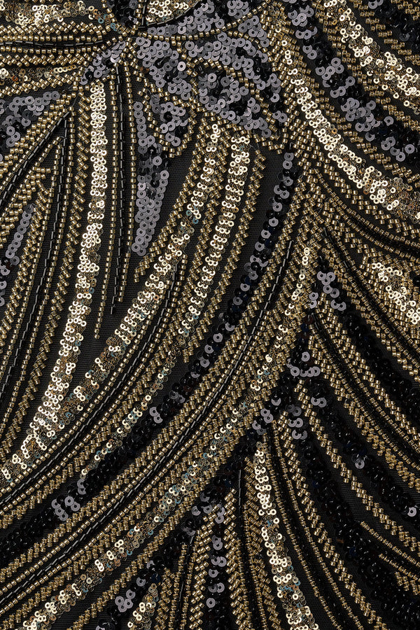 Black Strapless V Neck Sequins Bodycon Short Homecoming Dresses - SHEISME