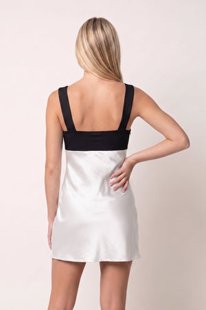 White Ruched Sweetheart Sheath Satin Homecoming Dress | SHEISME