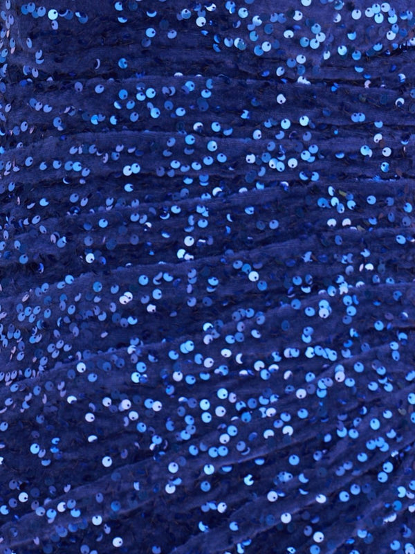 Royal Blue Bodycon Spaghetti Straps Sequined Mini Party Dresses - SHEISME