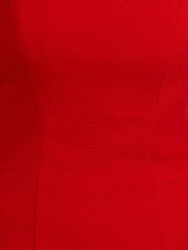 Red A-Line Strapless Ruffles Mini Homecoming Dresses - SHEISME