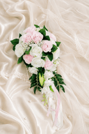Elegant Silk Roses Wedding Flowers Bouquets in Pink - SHE IS ME Accessories