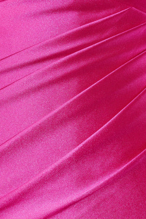 Fuchsia Sheath Sweetheart Satin Cut Out Short Homecoming Dresses-SHEISME
