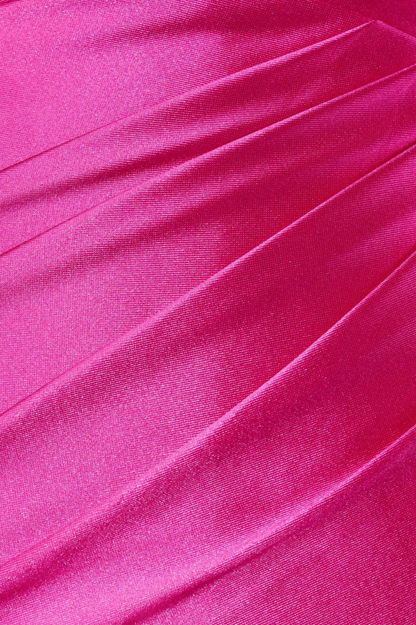 Fuchsia Sheath Sweetheart Satin Cut Out Short Homecoming Dresses-SHEISME