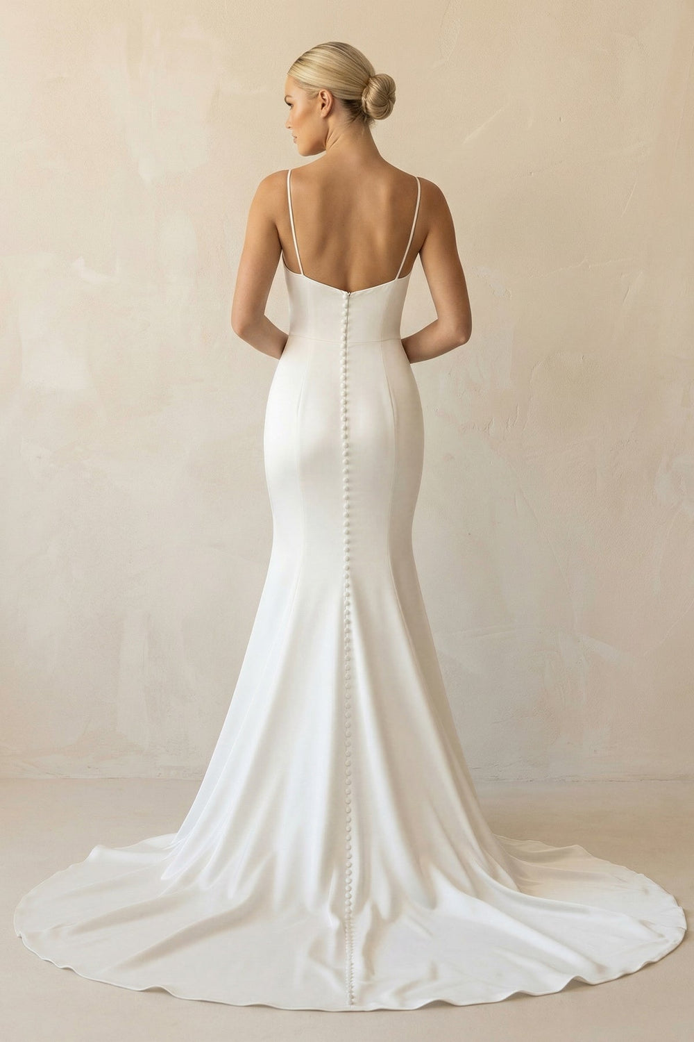 Mermaid Spaghetti Straps Long Wedding Dress - SHE IS ME Wedding Dresses