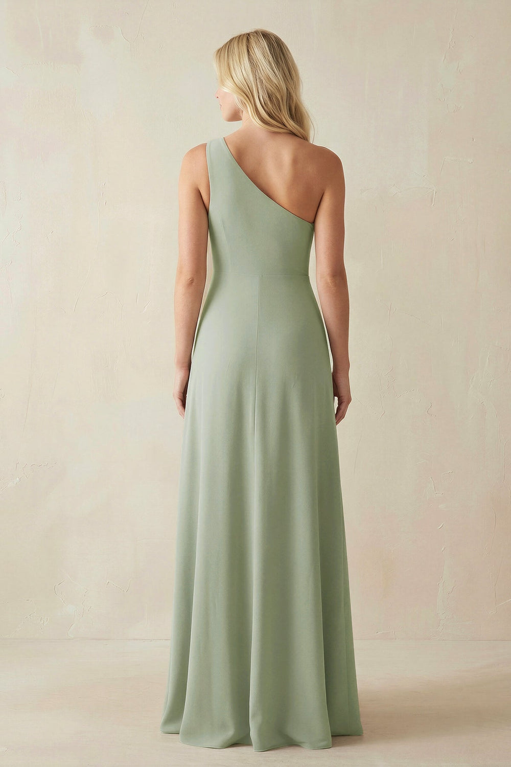 Cami Strap Sheath Chiffon Bridesmaid Dress with Slit in Dove Gray - SHE IS ME BRIDESMAID DRESSES