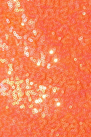 Orange Bodycon One Shoulder Sequins Mini Party Dresses | SHEISME