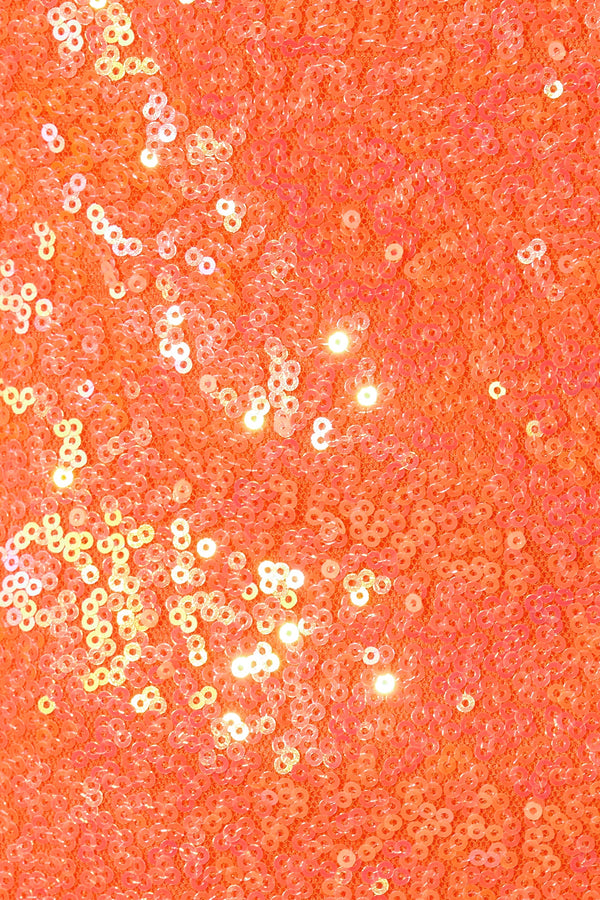 Orange Bodycon One Shoulder Sequins Mini Party Dresses | SHEISME
