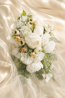 Peony Rose Cascade Wedding Flower Bouquets - SHE IS ME Accessories