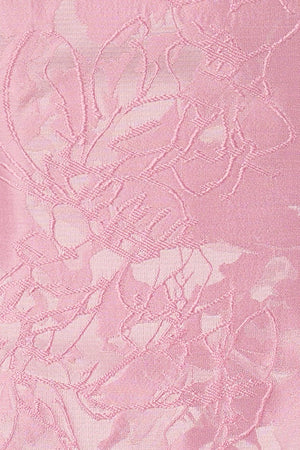 Pink Off The Shoulder Jacquard A Line Homecoming Dress With Appliques - SHEISME
