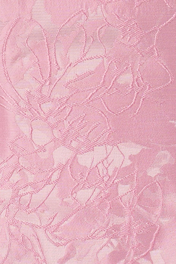 Pink Off The Shoulder Jacquard A Line Homecoming Dress With Appliques - SHEISME