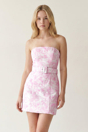 Pink Sheath Strapless Short Homecoming Dress - SHEISME