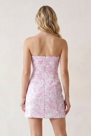 Pink Sheath Strapless Short Homecoming Dress - SHEISME