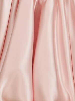 Pink Strapless A Line Satin Short Homecoming Dress With Bow - SHEISME
