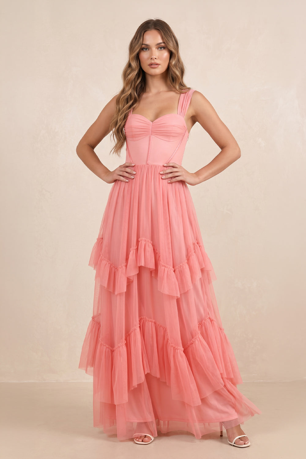 Tiered Pleated Off-the-Shoulder Chiffon Maxi Dress in Black – SHE IS ME Dresses
