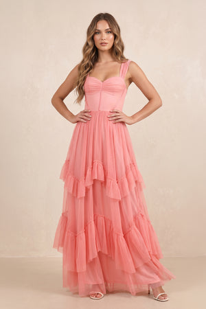Tiered Pleated Off-the-Shoulder Chiffon Maxi Dress in Black – SHE IS ME Dresses