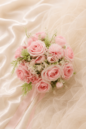 Silk Roses Artificial Wedding Bridal Bouquets - SHE IS ME Accessories