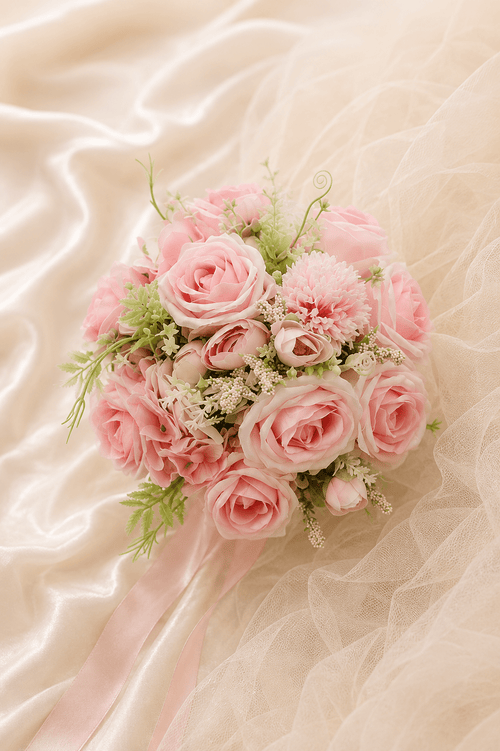 Silk Roses Artificial Wedding Bridal Bouquets - SHE IS ME Accessories