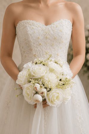 Silk Roses Artificial Wedding Bridal Bouquets - SHE IS ME Accessories