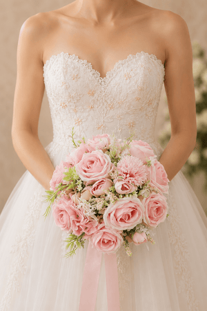 Silk Roses Artificial Wedding Bridal Bouquets - SHE IS ME Accessories
