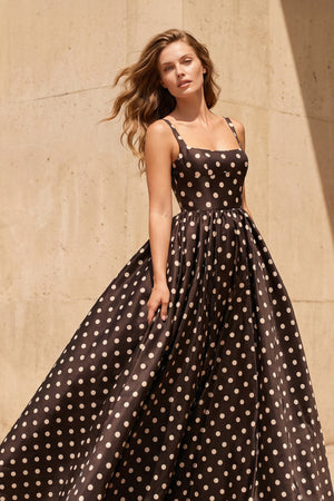 Sheisme-Black Square Neck Satin A-Line Backless Maxi Evening Formal Dress