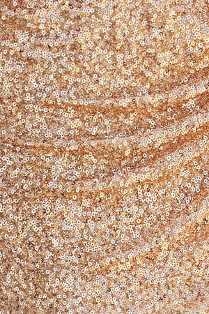 Strapless Sequins Mini Dress With Beading in Champagne - SHE IS ME