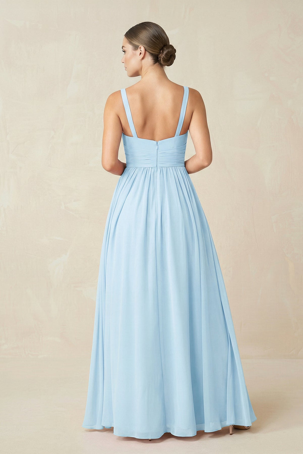 Sweetheart A - Line Chiffon Bridesmaid Dress with Slit - SHE IS ME Bridesmaid Dresses