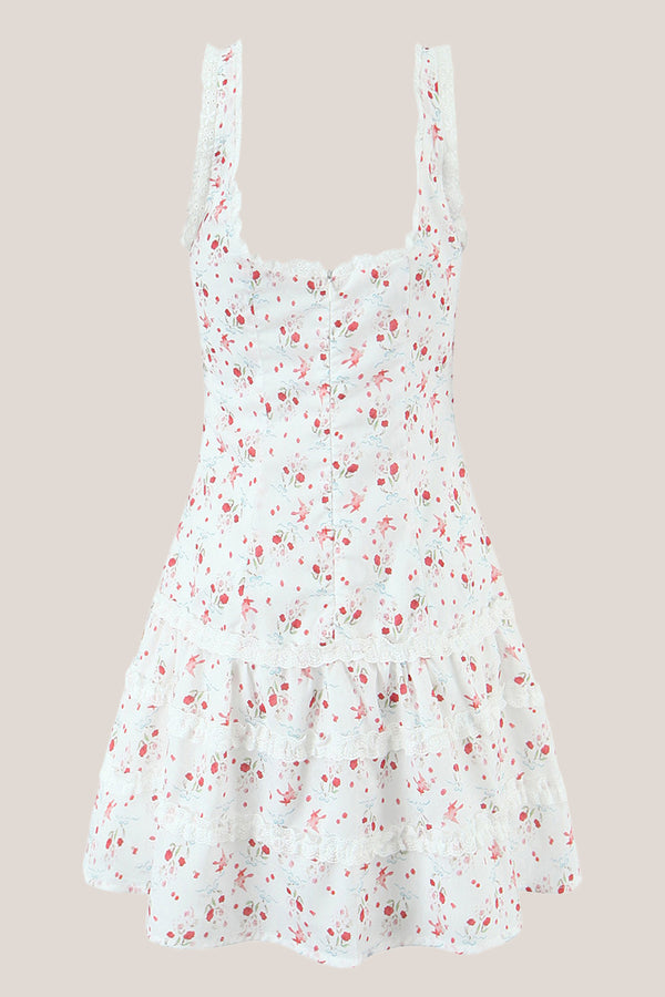 Sweetheart Sleeveless A-Line Mini Dress in White – SHE IS ME Dresses