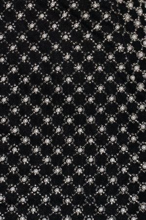 Black Sheath Beaded Pearl Homecoming Dresses with Bow - SHEISME  